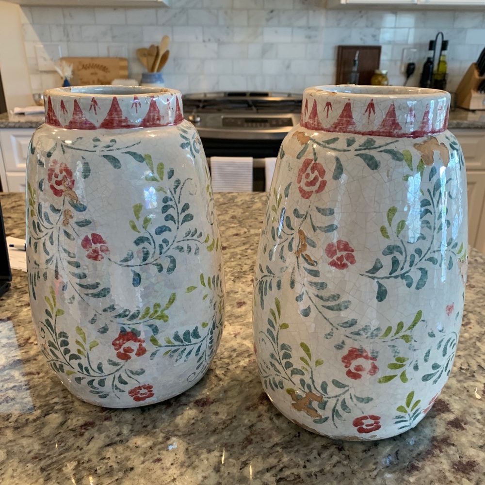 Anthropologie floral vases
